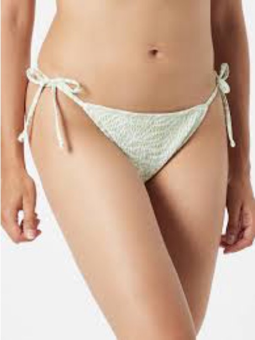 Hollister Swim light lime green side tie bikini sz L